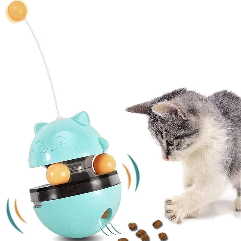 Interactive Cat Tumbler Treat and Food Dispenser Slow Feeder with Ball_8