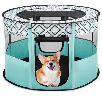 PETSWOL Portable Pet Playpen - Spacious Exercise Kennel Tent_0