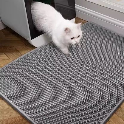 Double Layer Waterproof Cat Litter Mat Non-slip Washable Cat Sand Mat_6