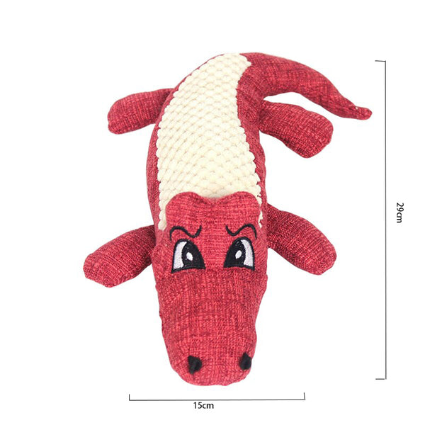 Interactive Plush Alligator Chew Toy for Dogs_9