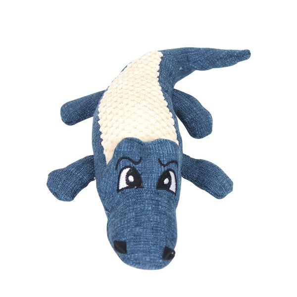 Interactive Plush Alligator Chew Toy for Dogs_6
