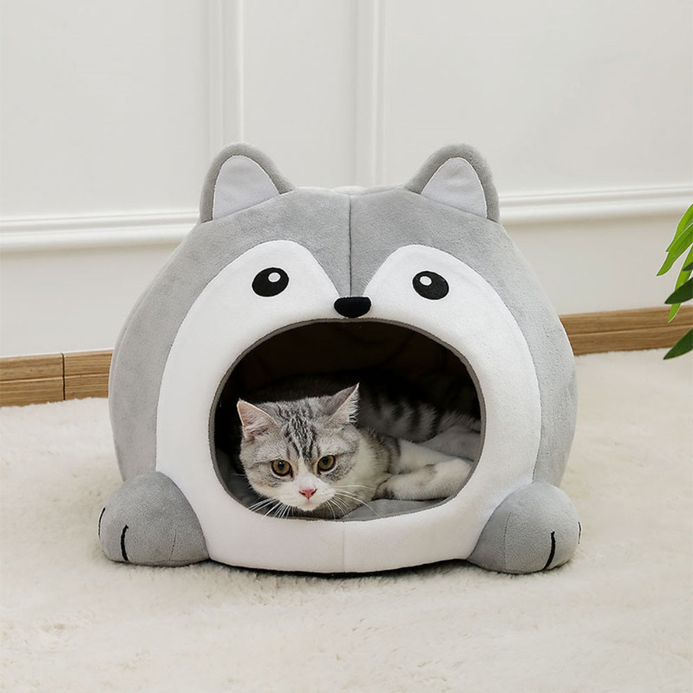 Soft Pet Basket Pet Bed for Cats and Small Dogs_2