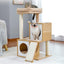 Cat Tree House Condo Cat’s Activity Center with Double Condo
