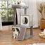 Cat Tree House Condo Cat’s Activity Center with Double Condo