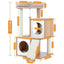 Cat Tree House Condo Cat’s Activity Center with Double Condo