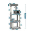 Cat Tree House Condo Cat’s Activity Center with Double Condo
