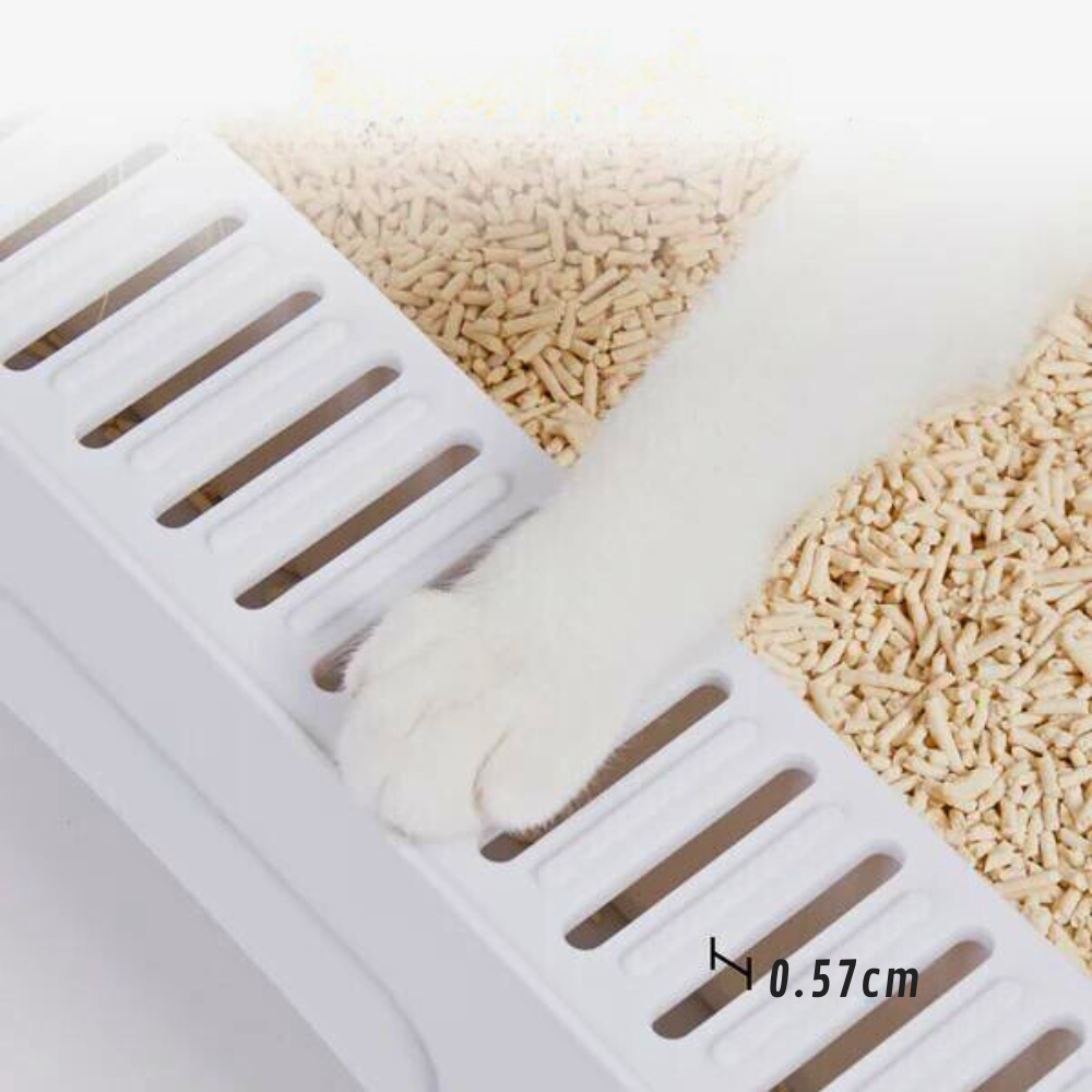 Sleek and Functional Cat Litter Box-Detachable Design_6