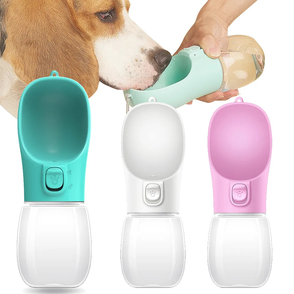 Outdoor Leakproof Walking Drinking Bowls Pet Water Bottle_0