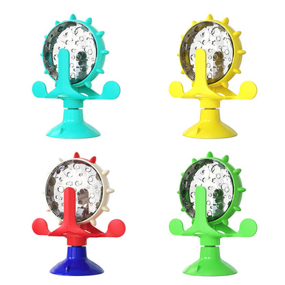 Ferris Wheel Food Dispensing Pet Toy Interactive For Cat Small Dogs_1