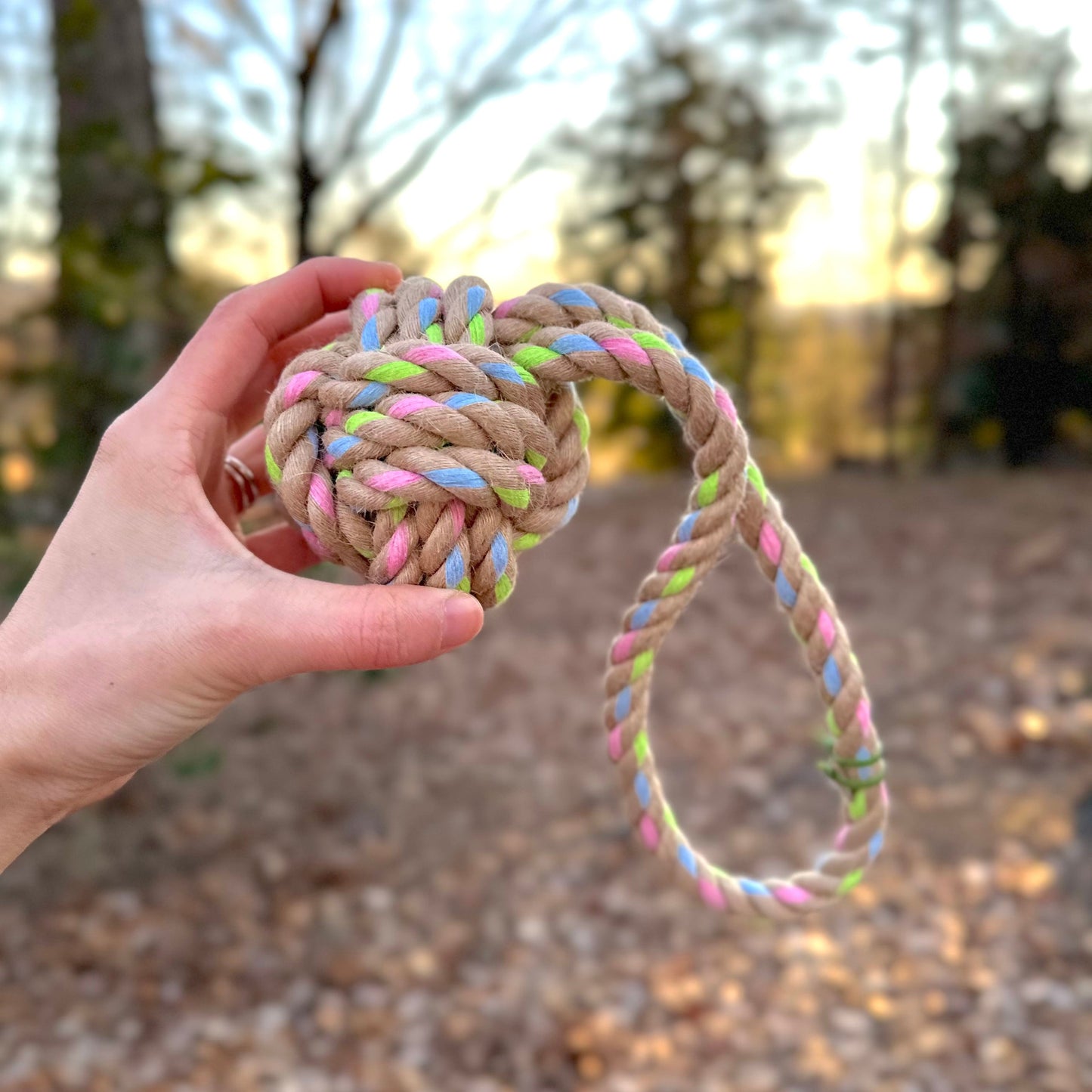Knotty Paws Handmade Natural Hemp & Cotton Rope Pet Toys