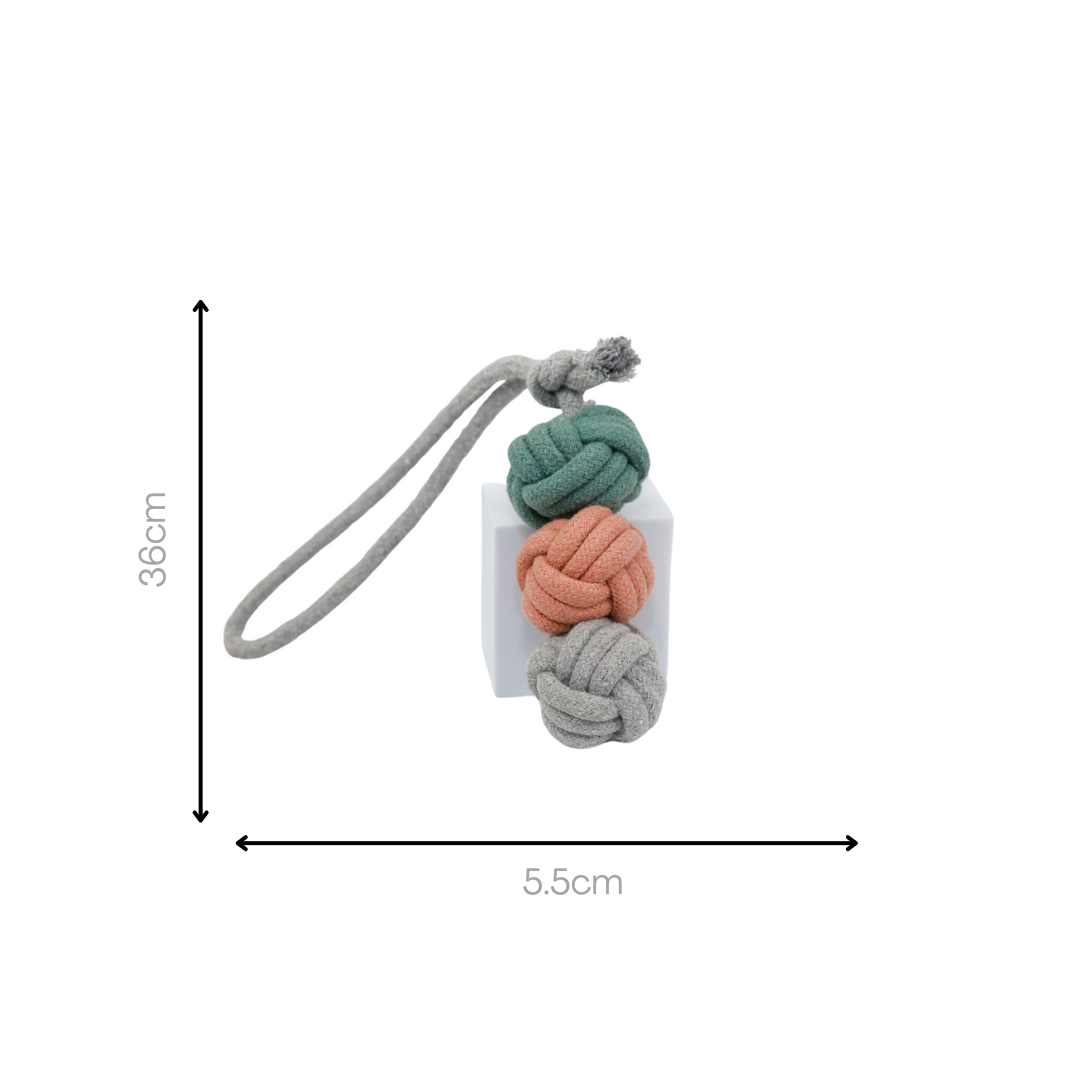 Knotty Paws Handmade Natural Hemp & Cotton Rope Pet Toys