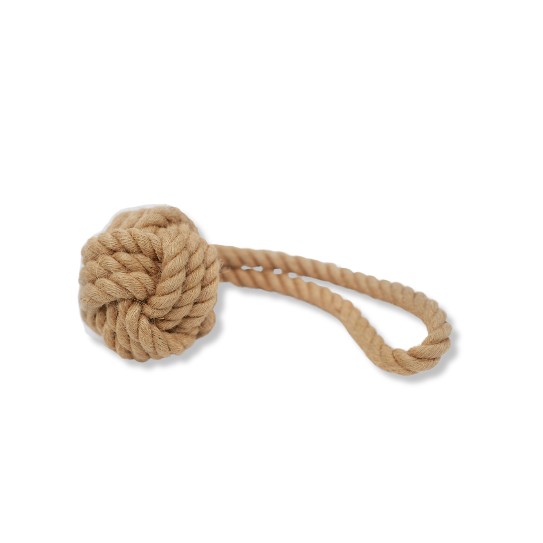 Knotty Paws Handmade Natural Hemp & Cotton Rope Pet Toys