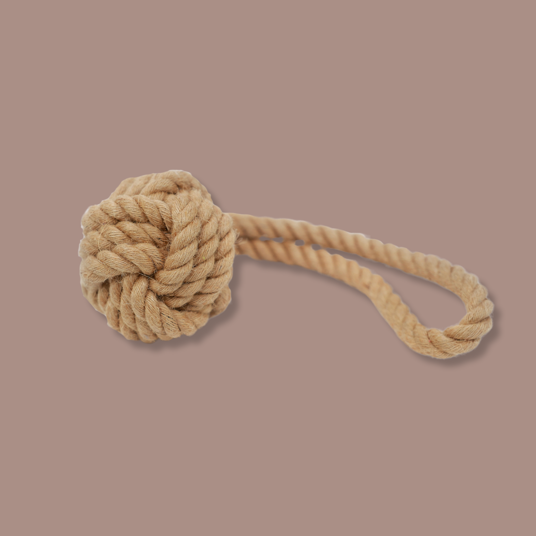 Knotty Paws Handmade Natural Hemp & Cotton Rope Pet Toys