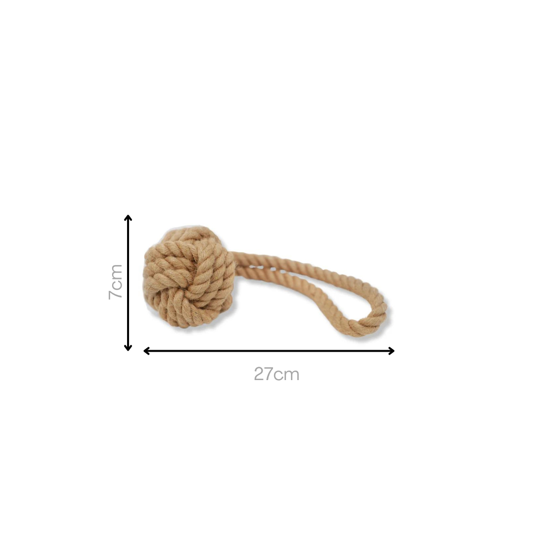Knotty Paws Handmade Natural Hemp & Cotton Rope Pet Toys
