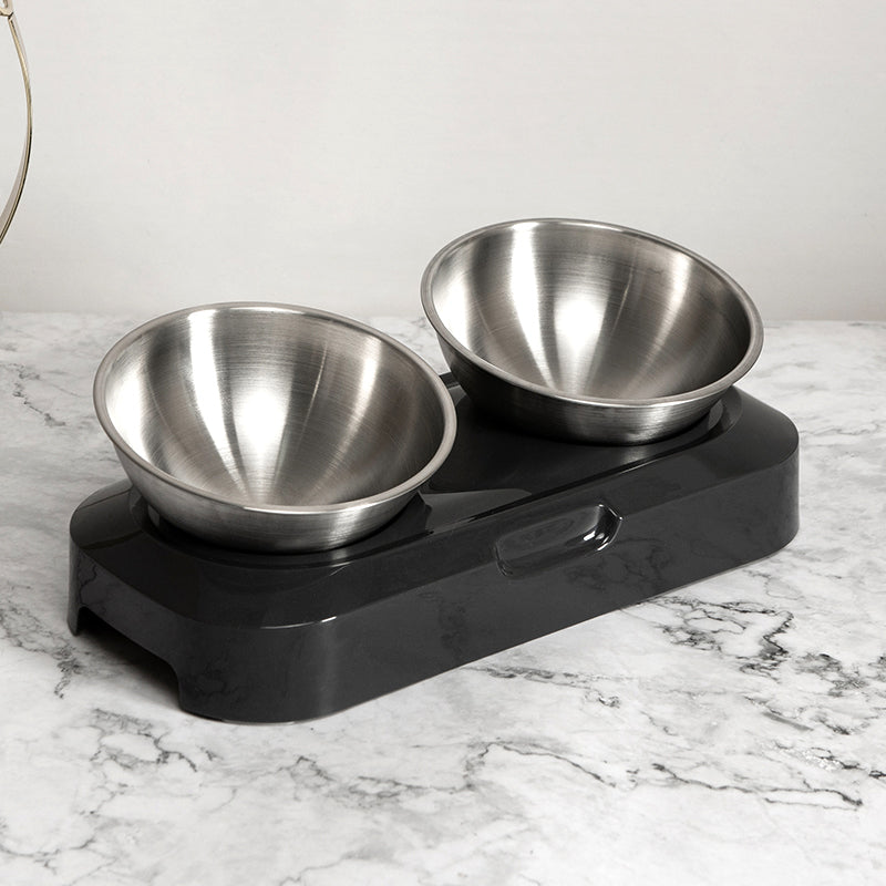 Portable Anti Slip Stainless Steel Pet Bowl for Travel and Everyday Use