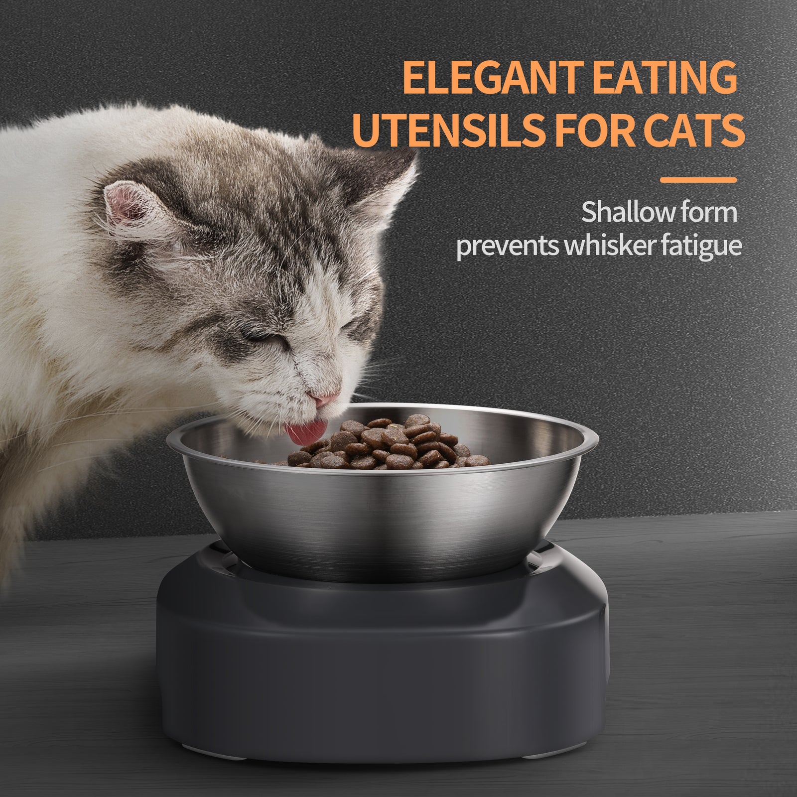 Portable Anti Slip Stainless Steel Pet Bowl for Travel and Everyday Use