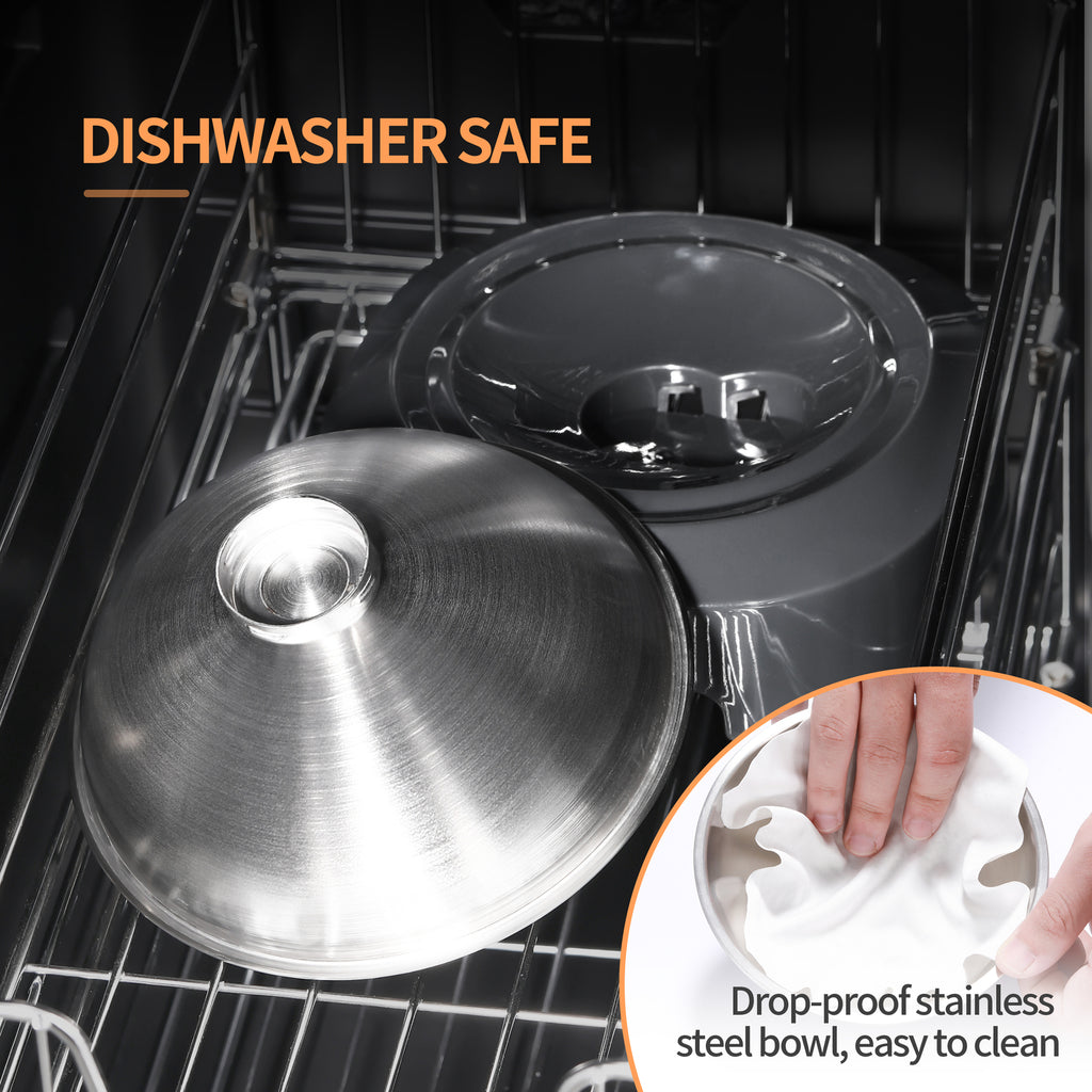 Portable Anti Slip Stainless Steel Pet Bowl for Travel and Everyday Use