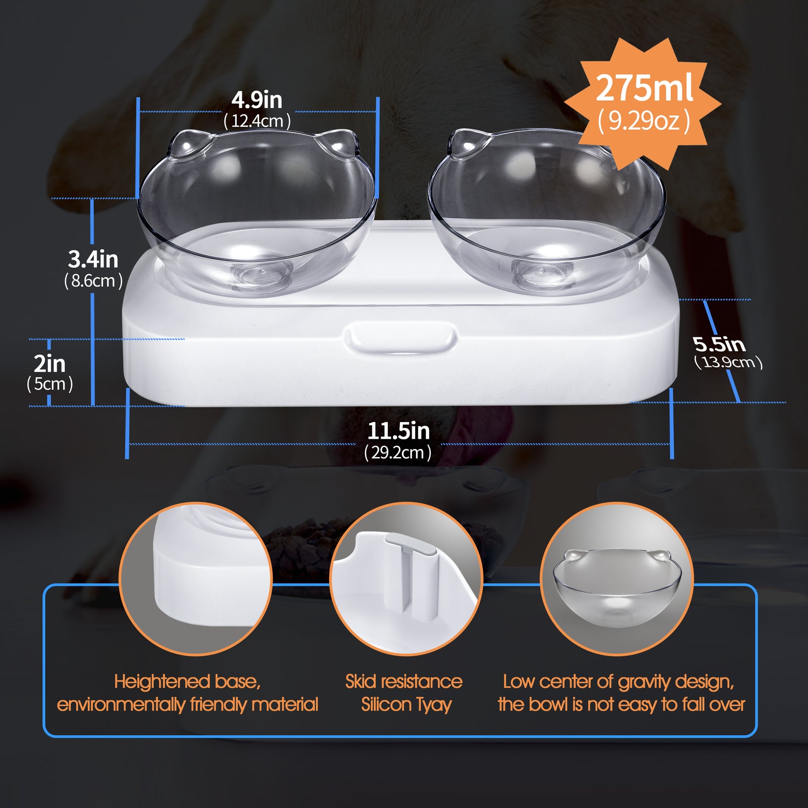 Portable Anti Slip Bowl