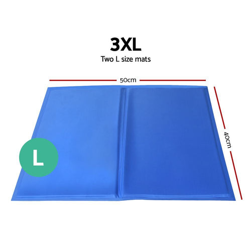 Pet Cooling Gel Mat Dog & Cat Non-Toxic Cold Summer Bed