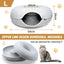 59 x 29cm Cat Tunnel Bed Dark Grey Felt Pet Puppy Nest Cave Toy Light Grey
