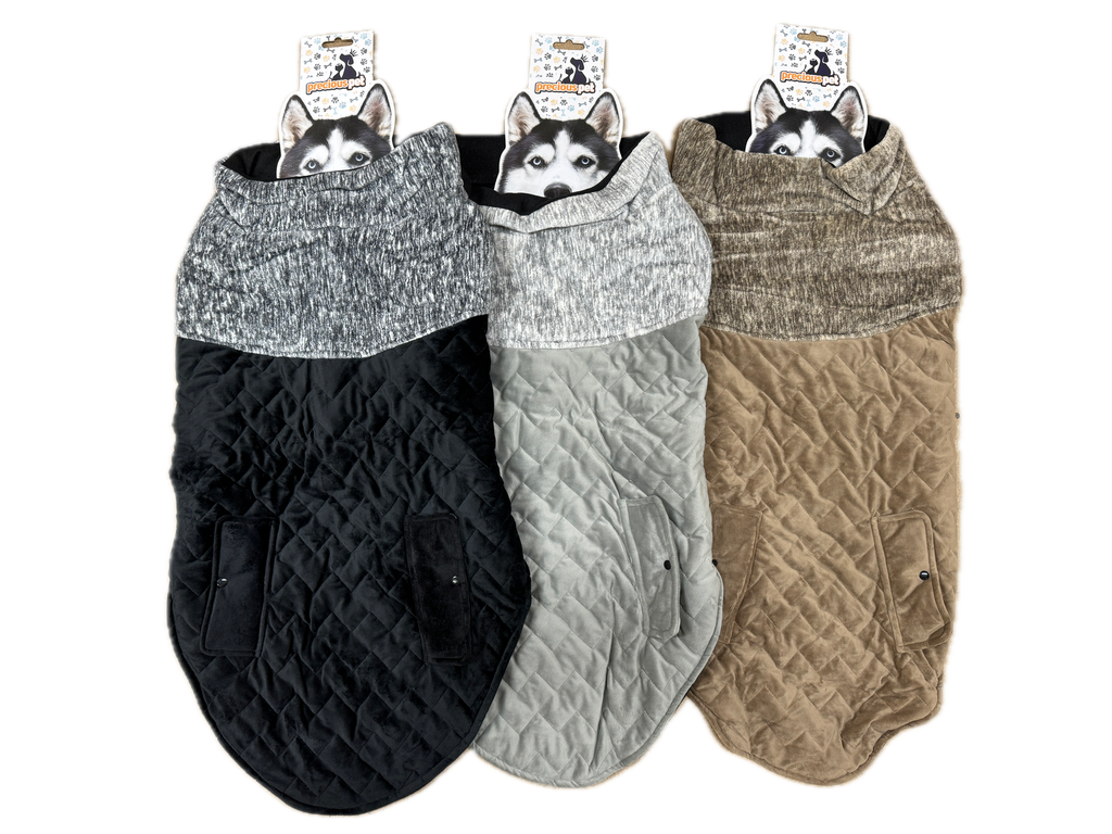 Reflective Quilted Winter Dog Vest Jacket for Outdoor Warmth and Comfort