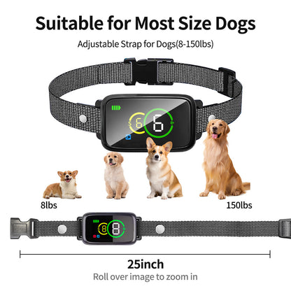 Smart Dog Training Collar with Beep, Vibration Modes, and 7 Adjustable Sensitivity Levels ,Upgraded Design with LCD Display