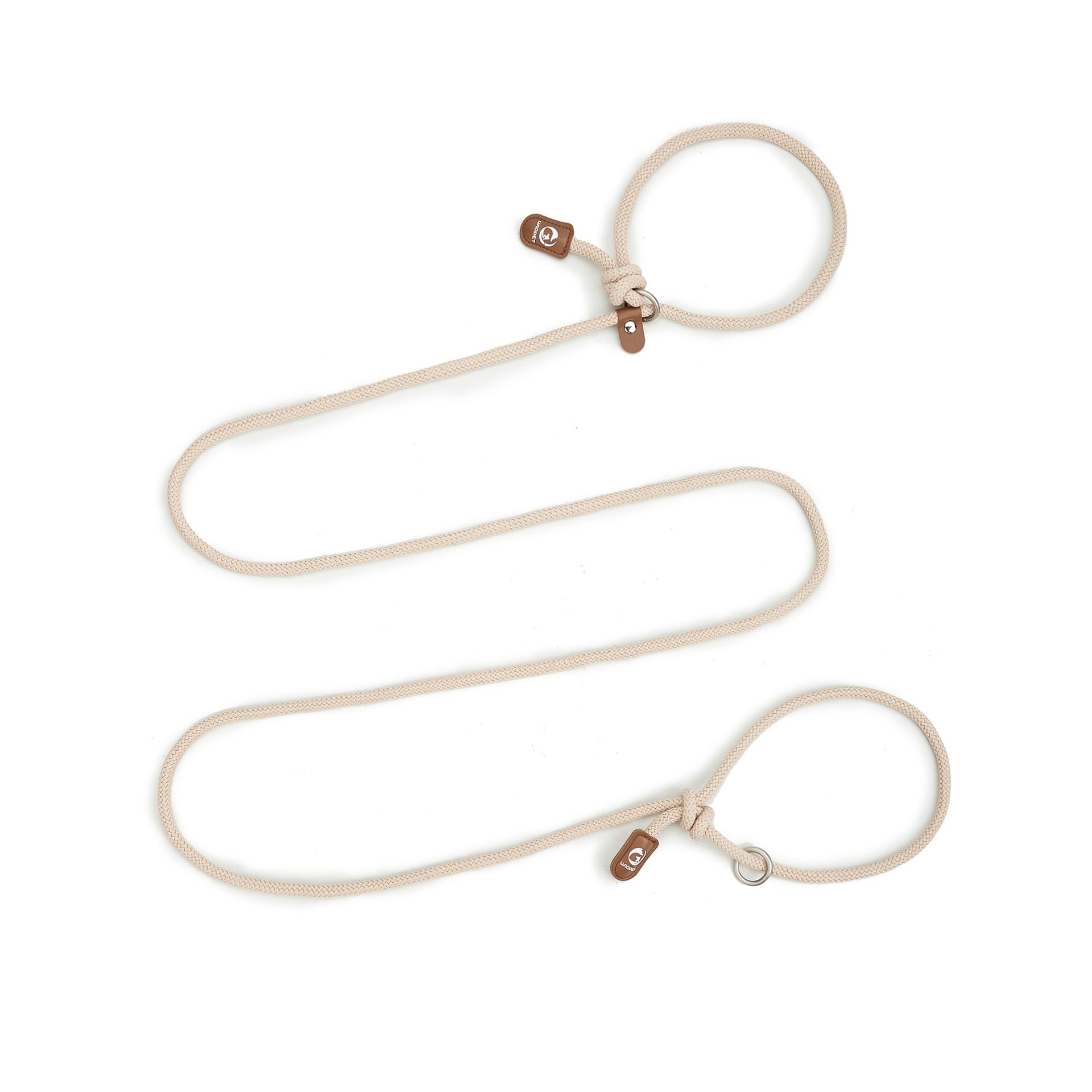 Slip-On Dog Leashes and Leather Dog Collar Leash Set