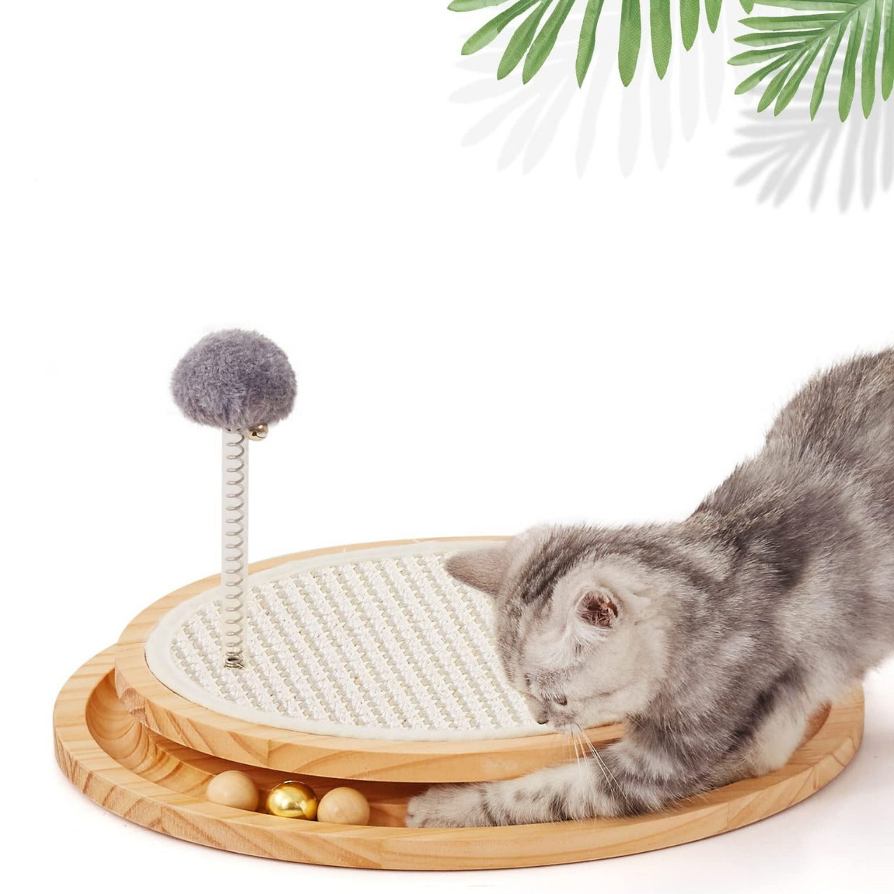 Wooden Cat Toy