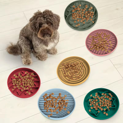 Silicone Slow Feeder Bowl for Dogs - Christmas