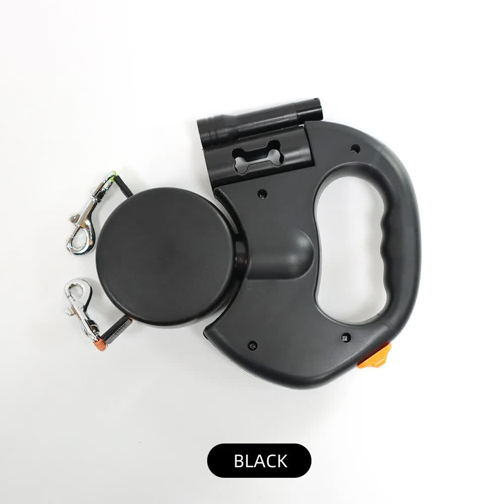 2-in-1 Retractable Dual Dog Leash