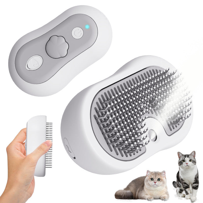Pet Grooming Steam Brush