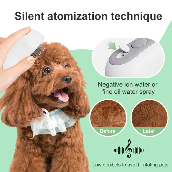 Pet Grooming Steam Brush