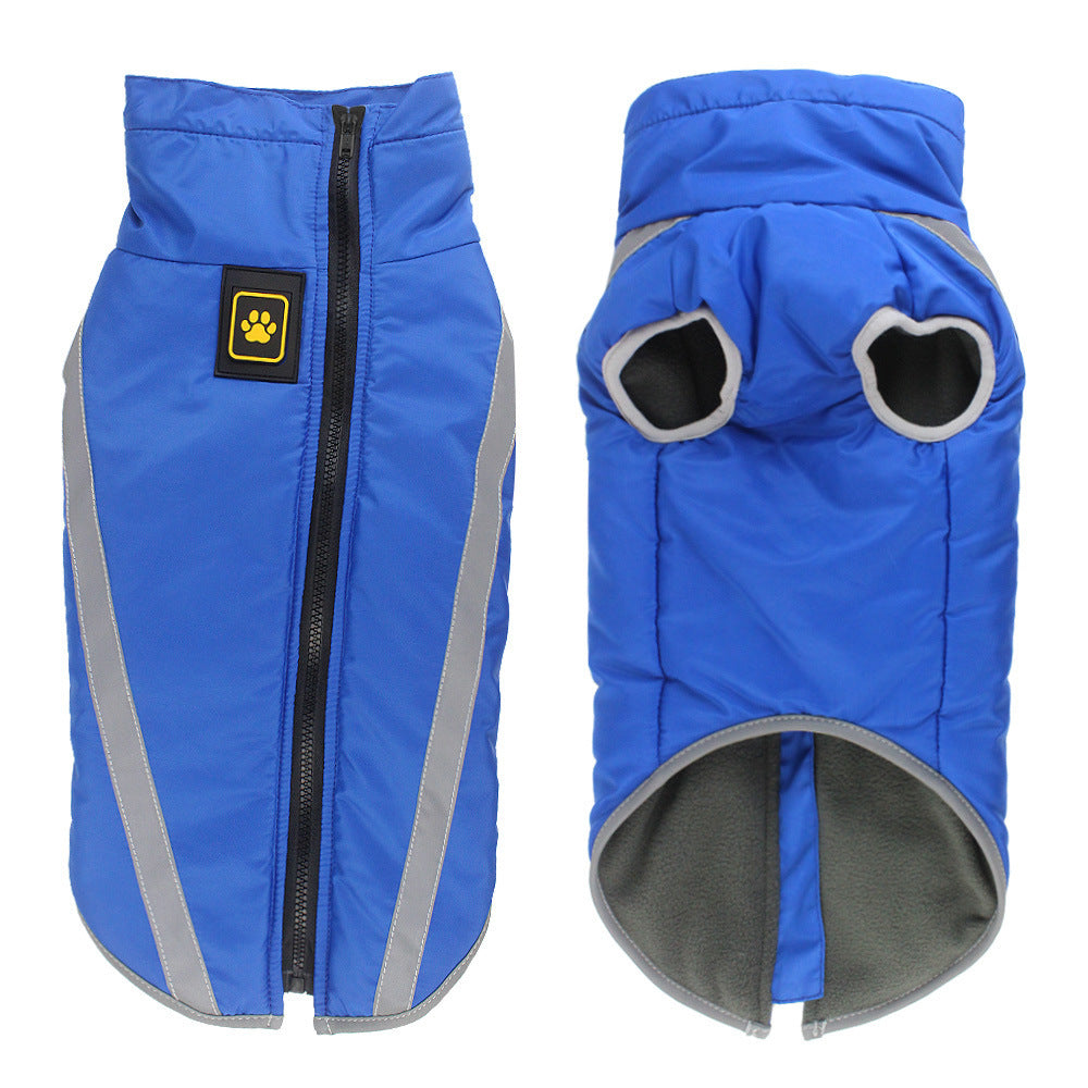 Reflective Quilted Winter Dog Vest Jacket for Outdoor Warmth and Comfort