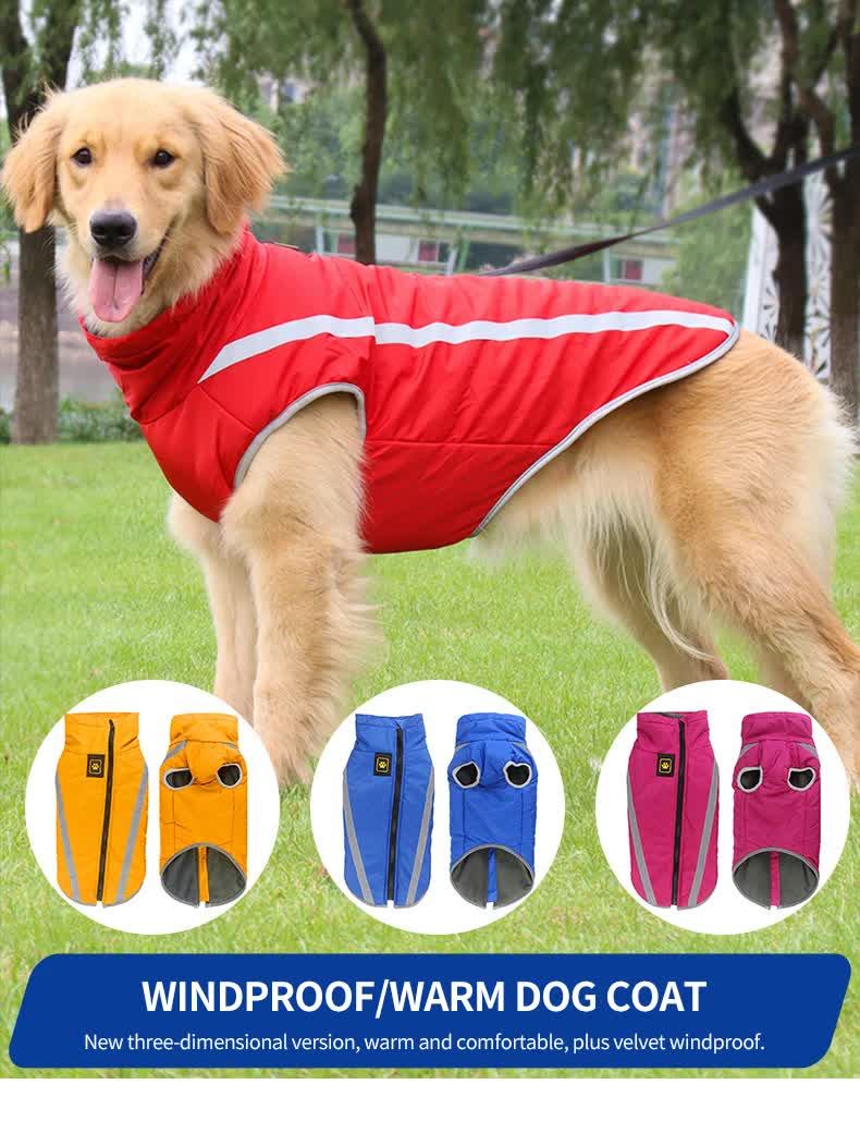 Reflective Quilted Winter Dog Vest Jacket for Outdoor Warmth and Comfort