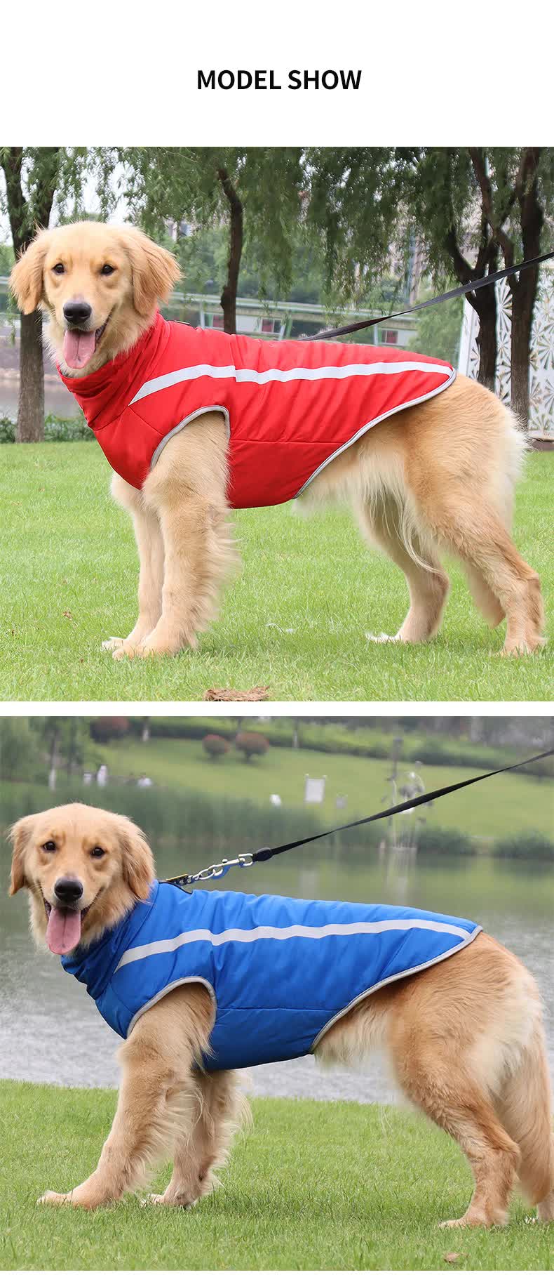 Reflective Quilted Winter Dog Vest Jacket for Outdoor Warmth and Comfort