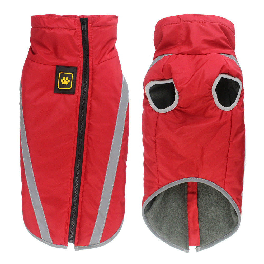 Reflective Quilted Winter Dog Vest Jacket for Outdoor Warmth and Comfort