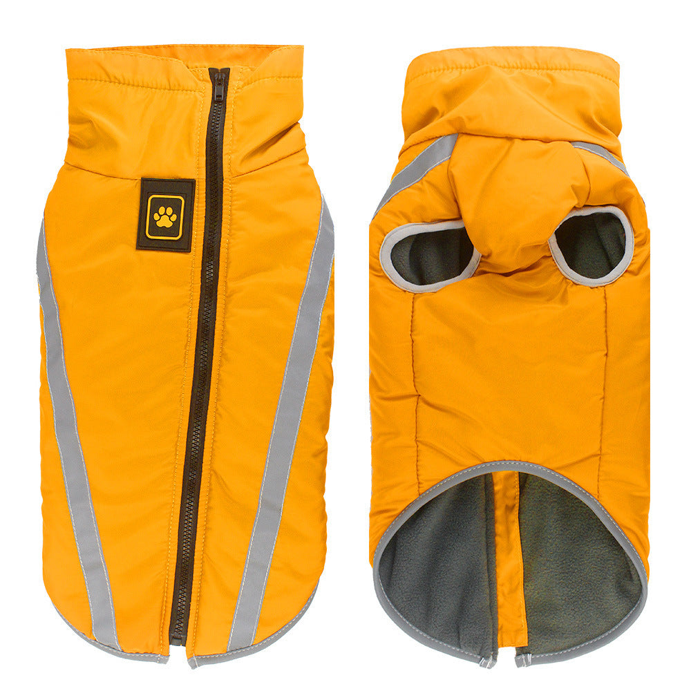 Reflective Quilted Winter Dog Vest Jacket for Outdoor Warmth and Comfort