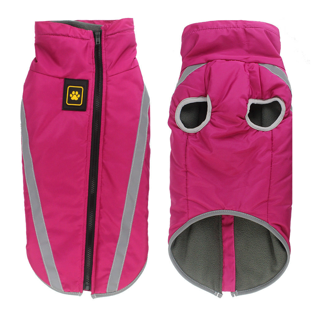 Reflective Quilted Winter Dog Vest Jacket for Outdoor Warmth and Comfort