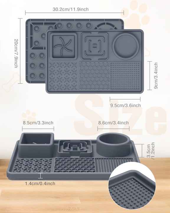 MLick Mat Durable Food-Grade Silicone Anti-Bite Bowl