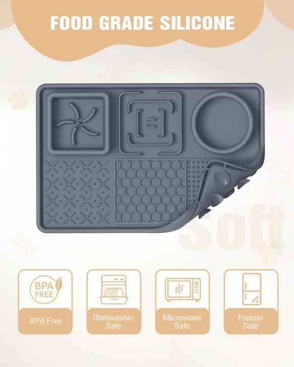 MLick Mat Durable Food-Grade Silicone Anti-Bite Bowl