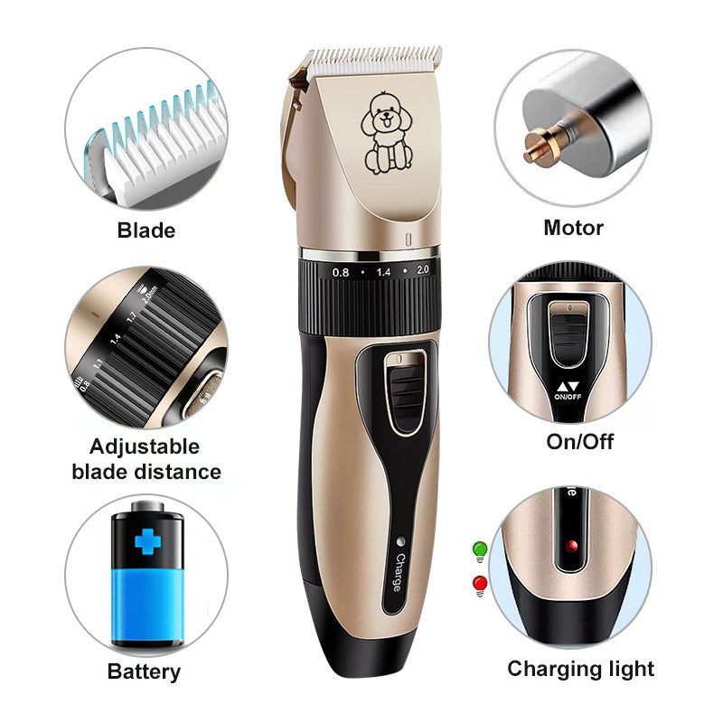 Pet Grooming Hair Clipper Kit