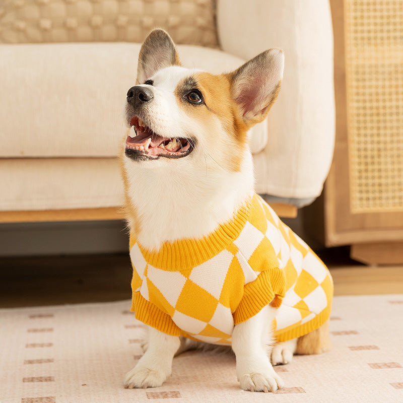 Classic Argyle Dog Sweater
