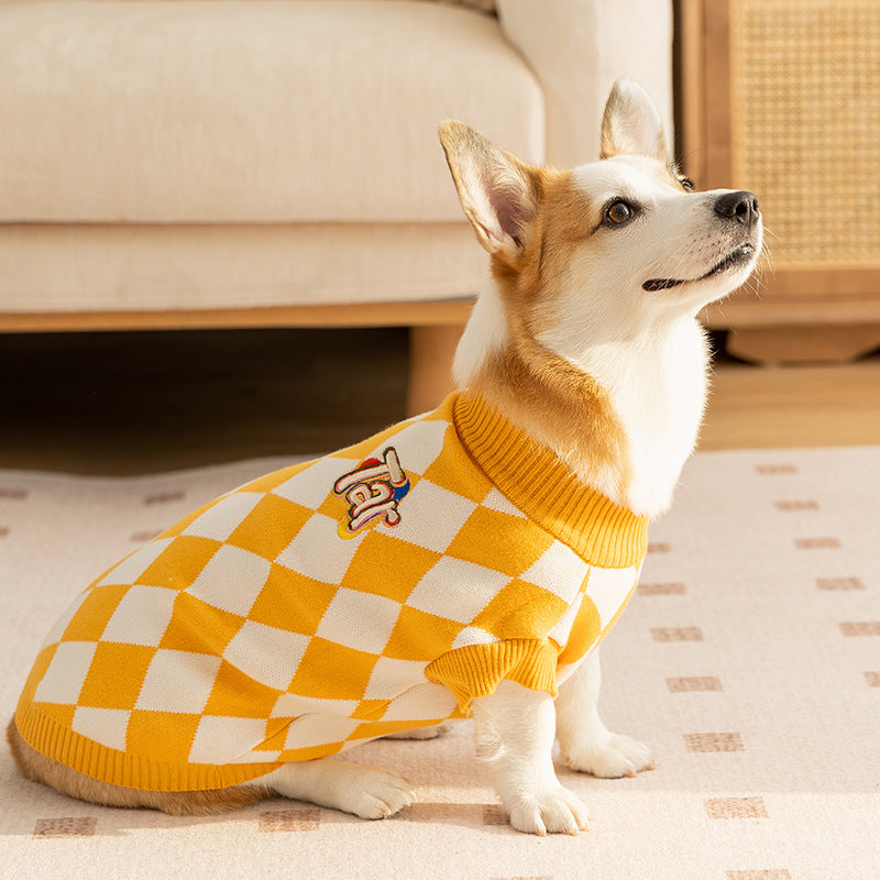 Classic Argyle Dog Sweater