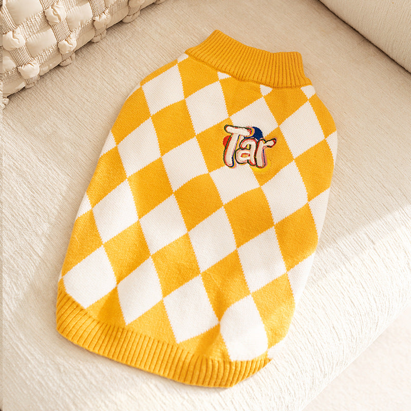 Classic Argyle Dog Sweater