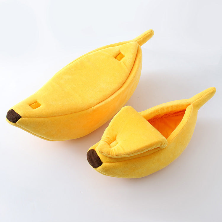 Cozy Banana Peel Pet Bed