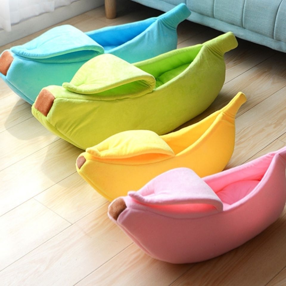 Cozy Banana Peel Pet Bed