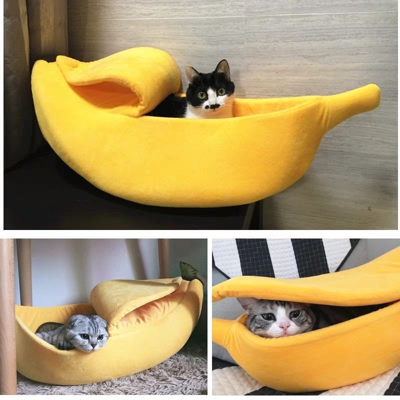 Cozy Banana Peel Pet Bed