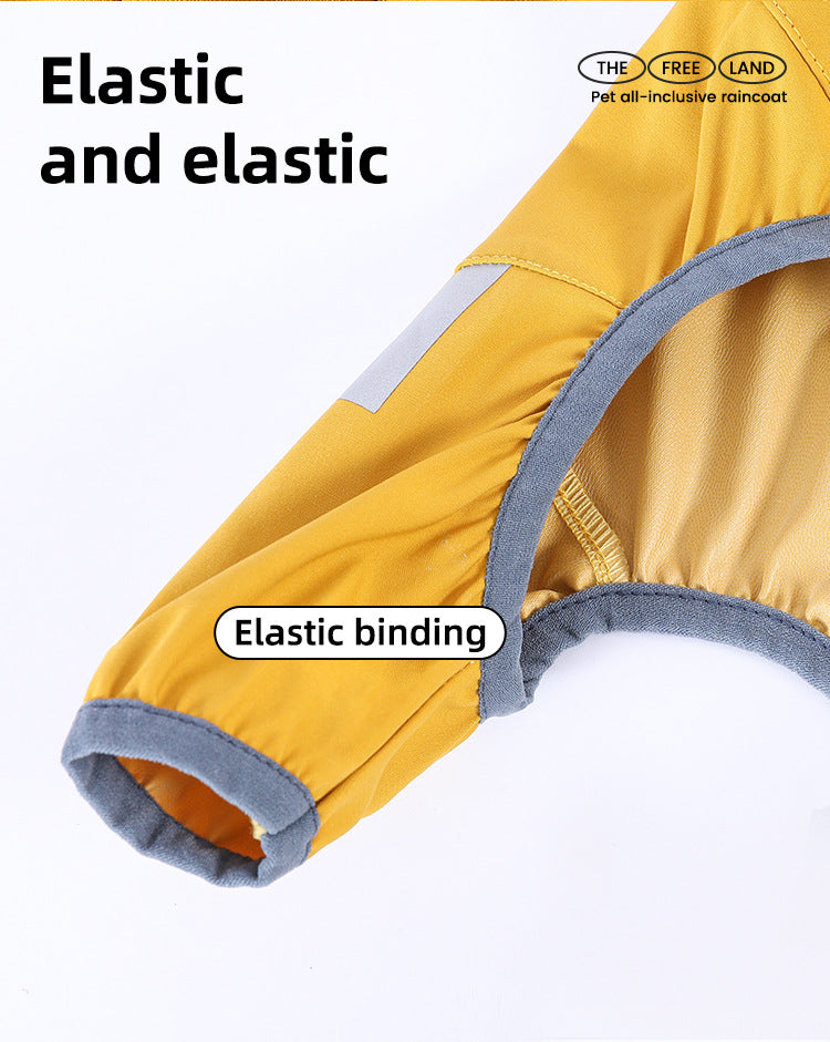 Dog Raincoat with leash hole