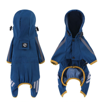 Dog Raincoat with leash hole