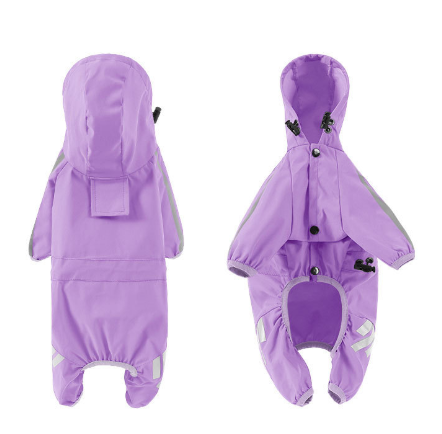 Dog Raincoat with leash hole